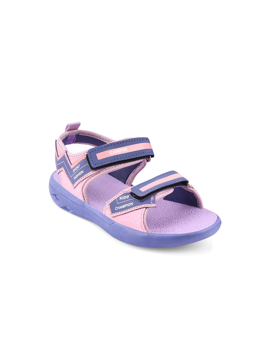 

Campus Kids Printed Sports Sandals, Lavender