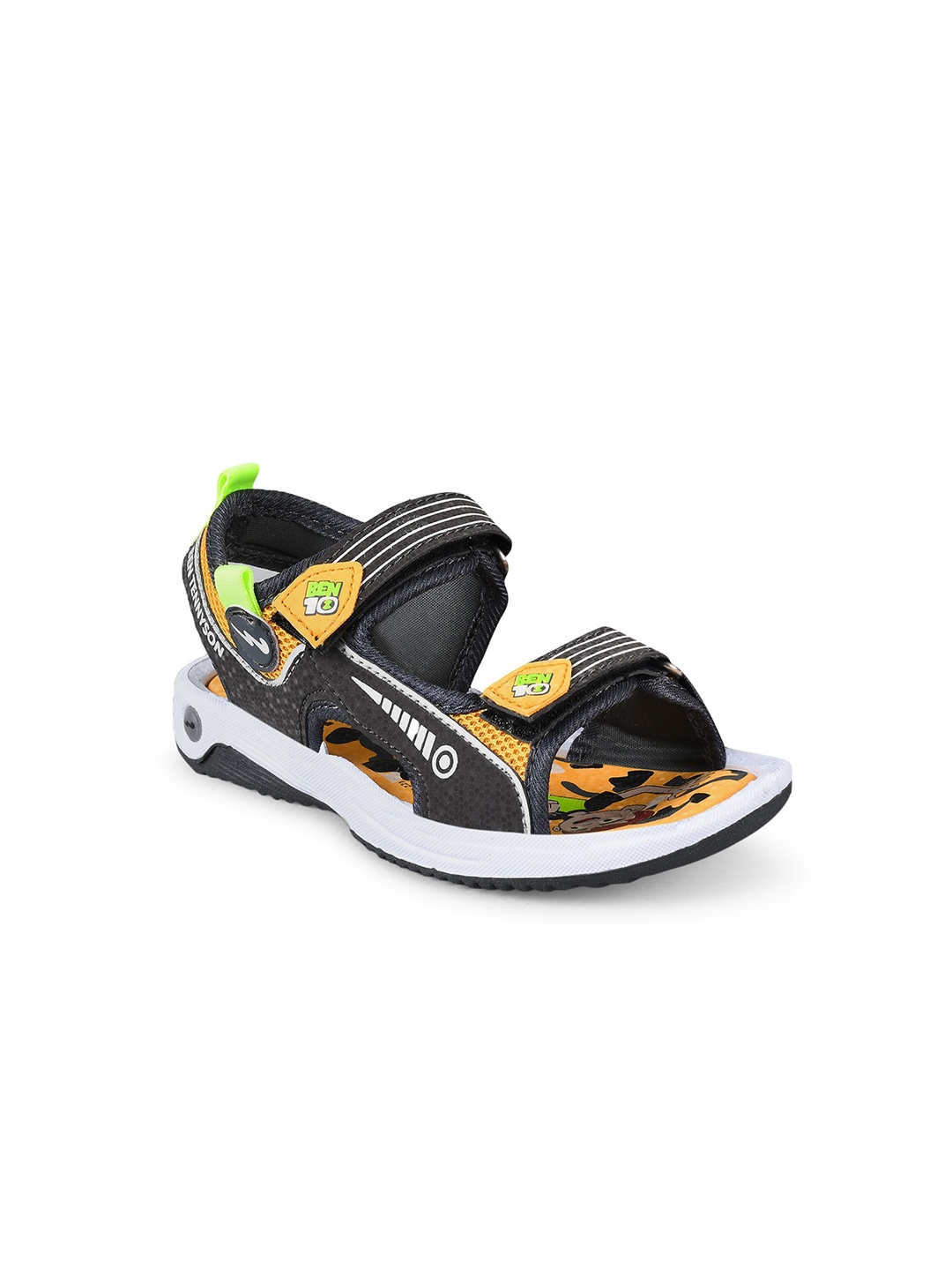 

Campus Kids Printed Sports Sandals, Grey