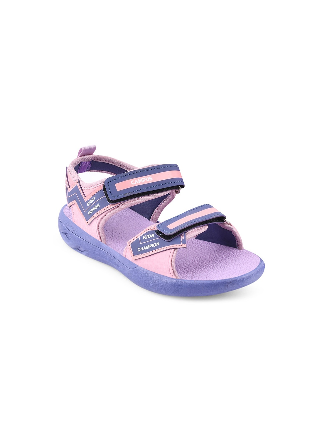 

Campus Kids Printed Sports Sandals, Lavender