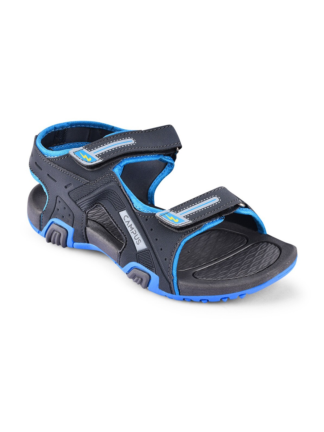 

Campus Kids Colourblocked Sports Sandal, Grey