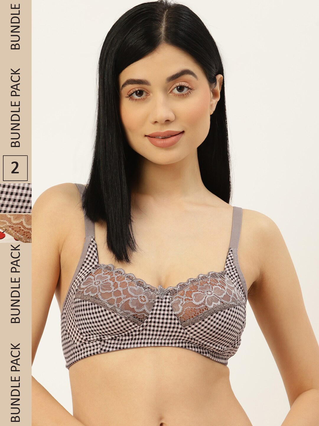 

Leading Lady Pack Of 2 All Day Comfort Bra, Grey