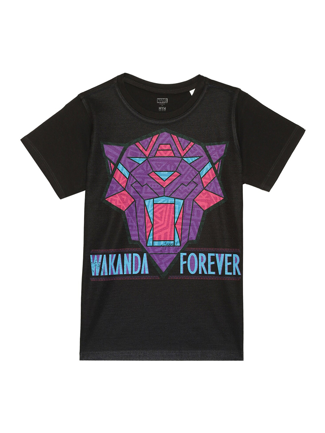 

Marvel by Wear Your Mind Printed Cotton T-shirt, Black