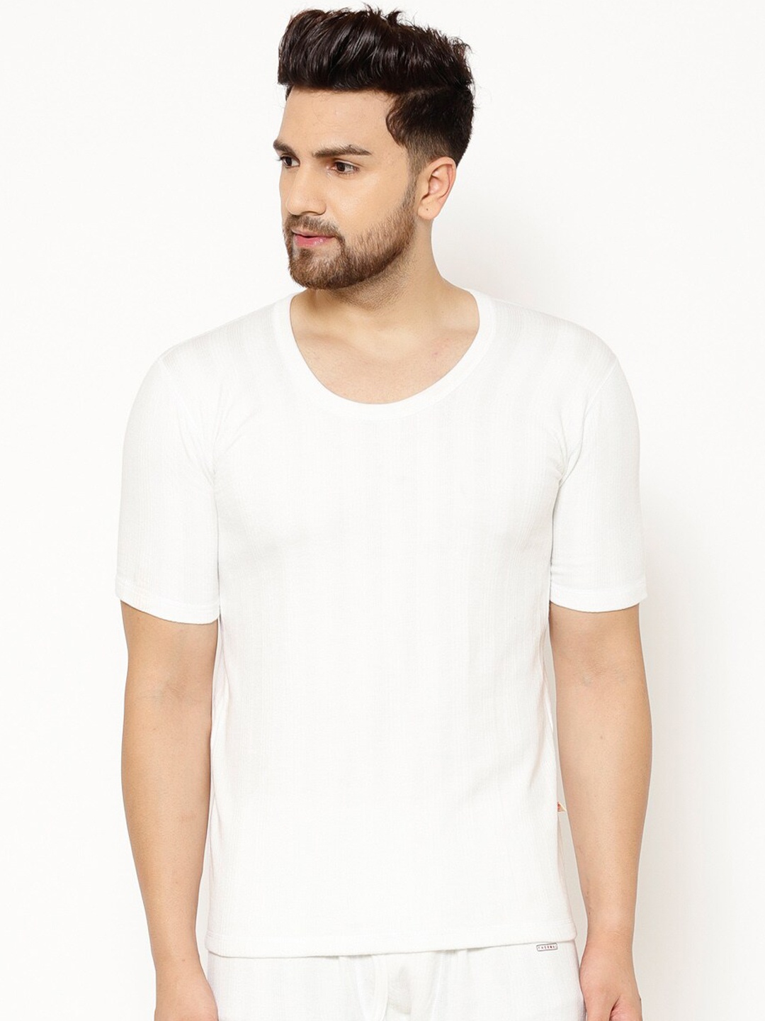 

VIMAL JONNEY Men Cotton Thermal Set, White