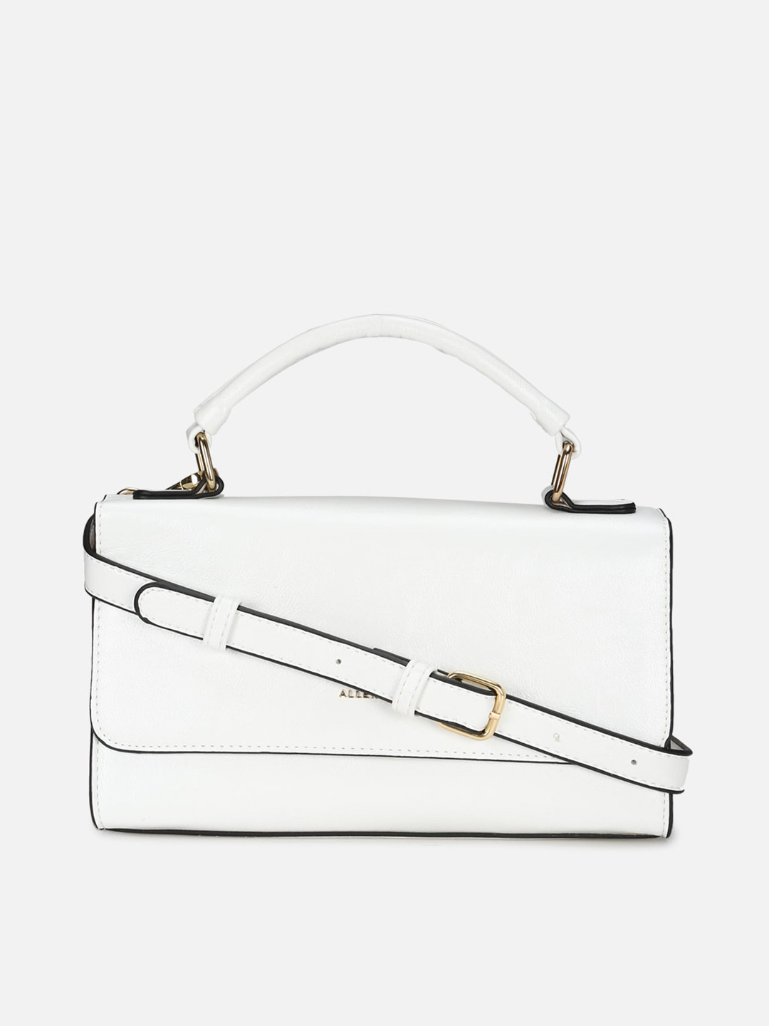 

Allen Solly Textured PU Oversized Structured Satchel, White