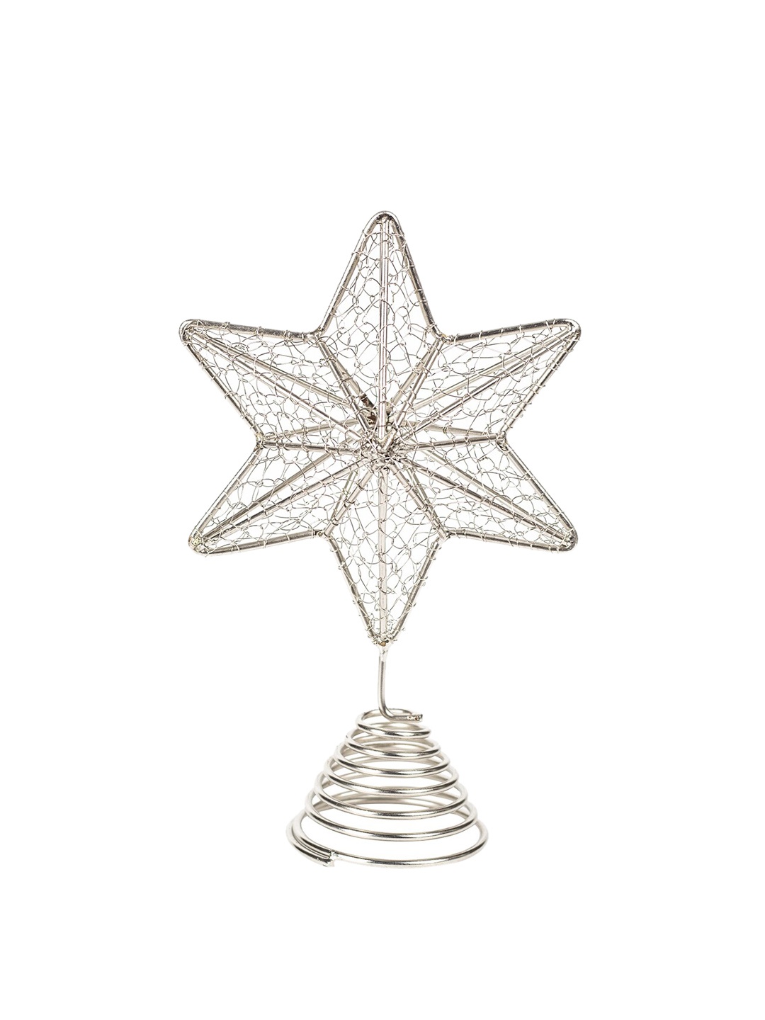 

MARKET99 Christmas Star Tree Topper Decoration Ornament, Silver