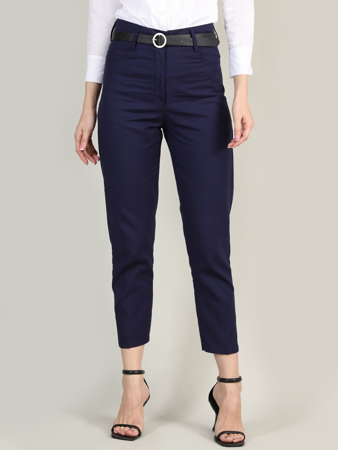 

Dlanxa Women Navy Blue Trousers