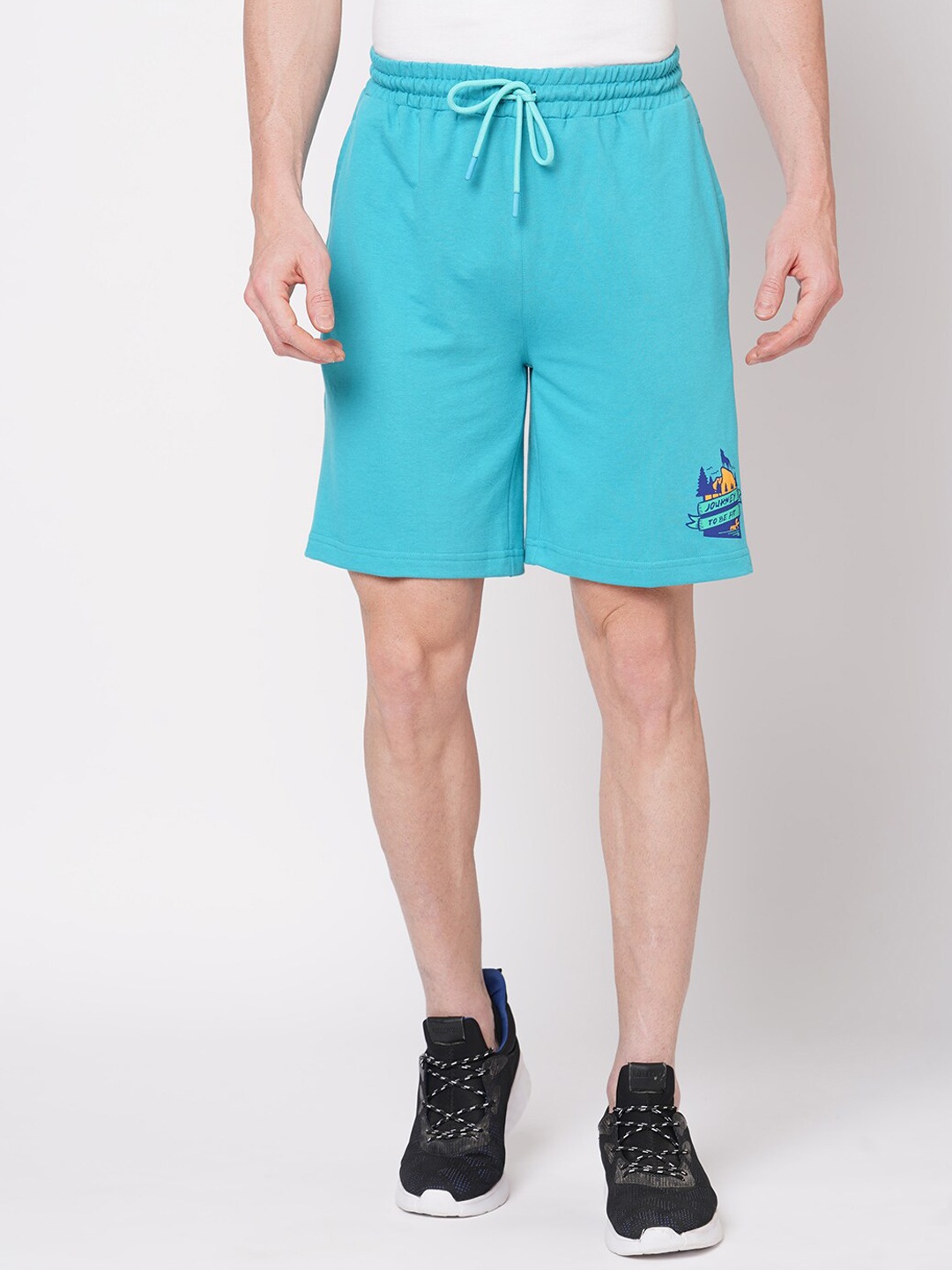 FiTZ Men Slim Fit Outdoor Shorts, Blue