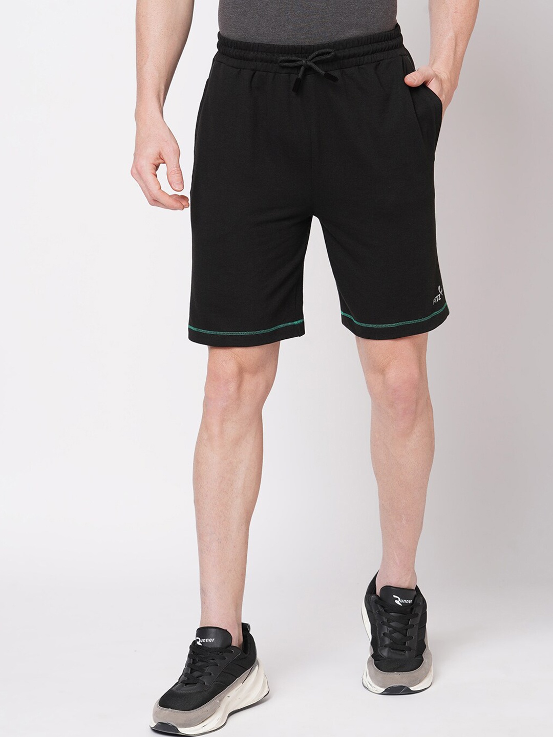 

FiTZ Men Slim Fit Outdoor Sports Shorts, Black