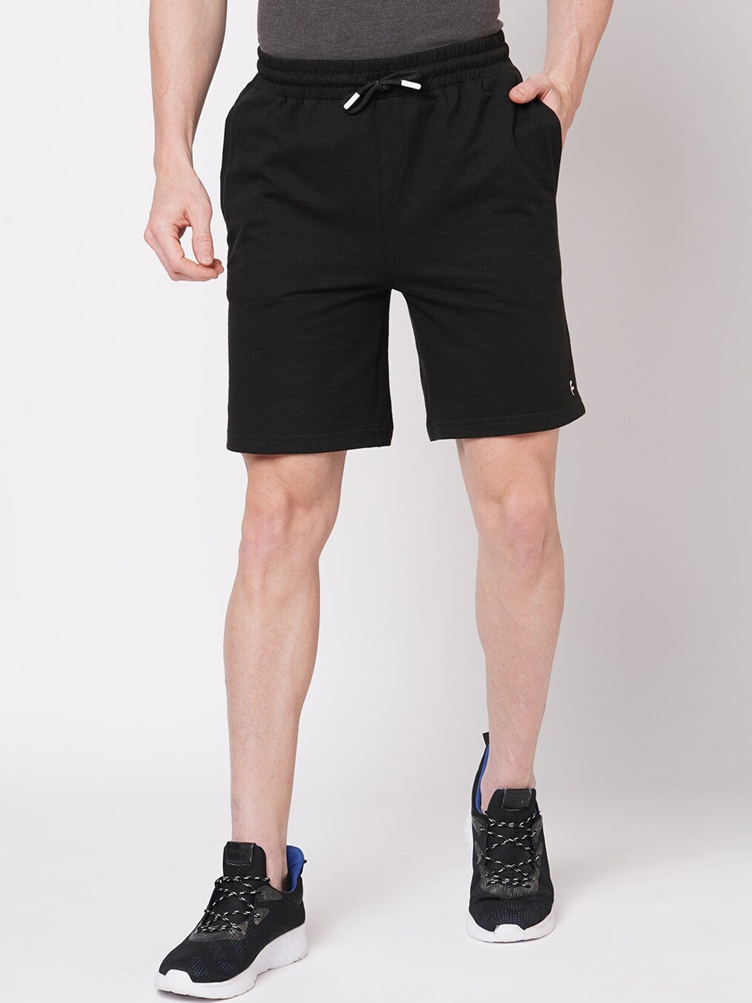 

FiTZ Men Slim Fit Outdoor Sports Shorts, Black