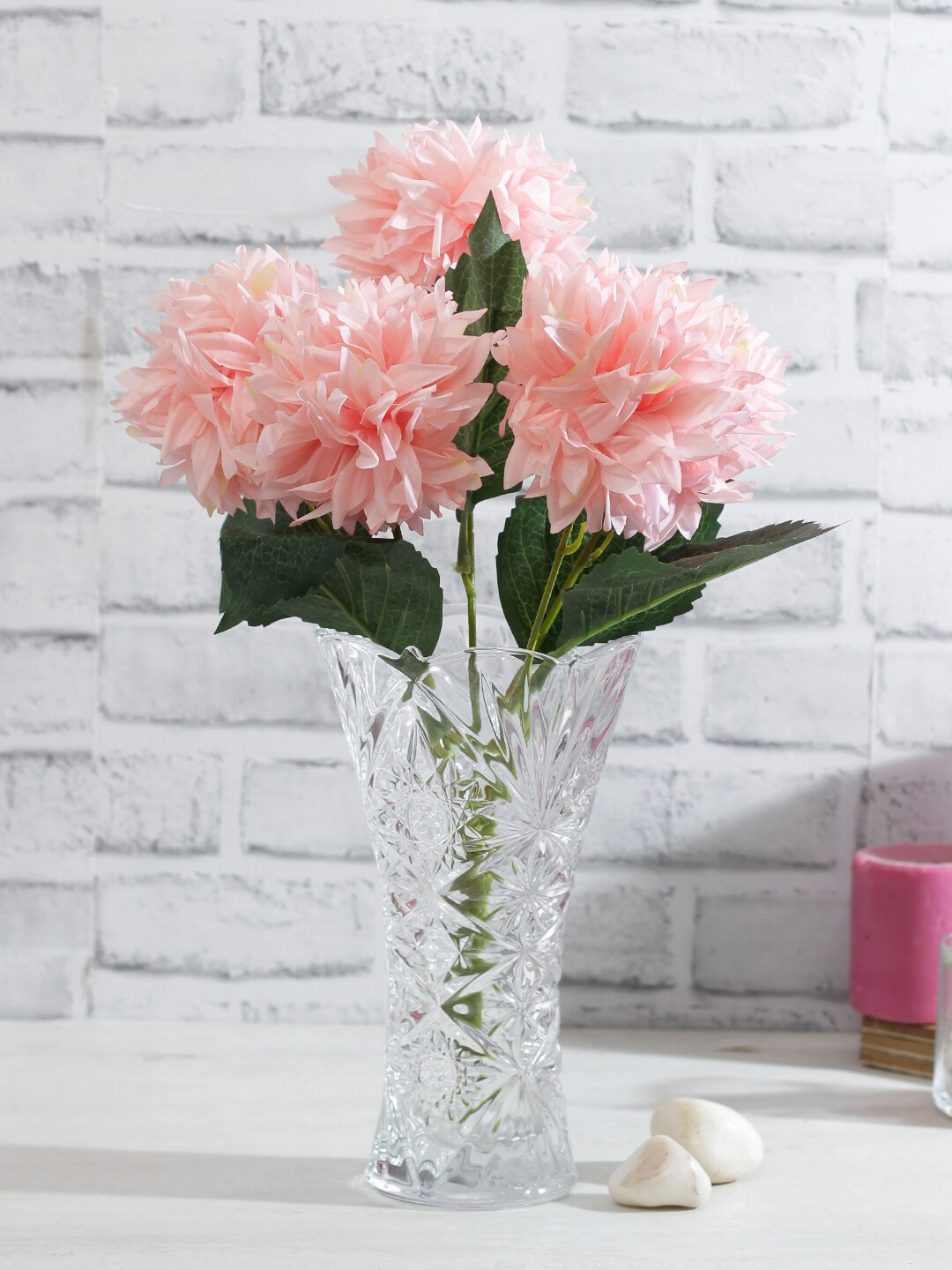 

TAYHAA Set of 5 Chrysanthemum Artificial Flower, Pink