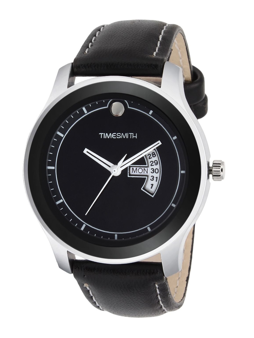 

WM Men Printed Dial & Leather Straps Analogue Watch TSC-004, Black