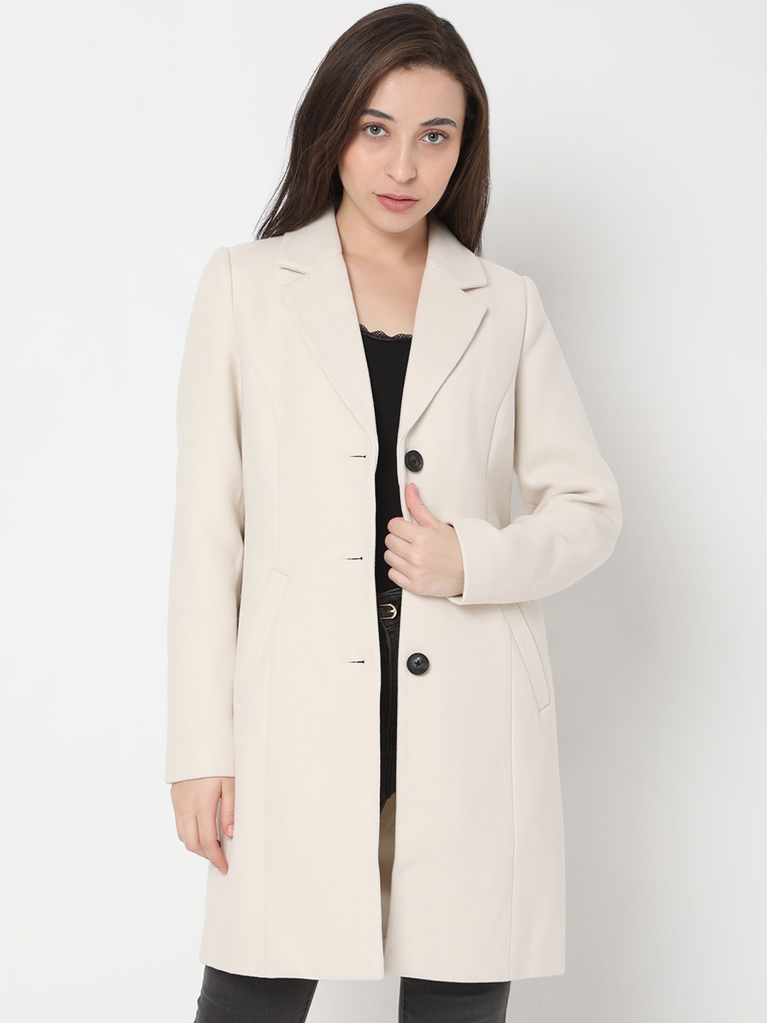 

Vero Moda Women Over Coat, Off white