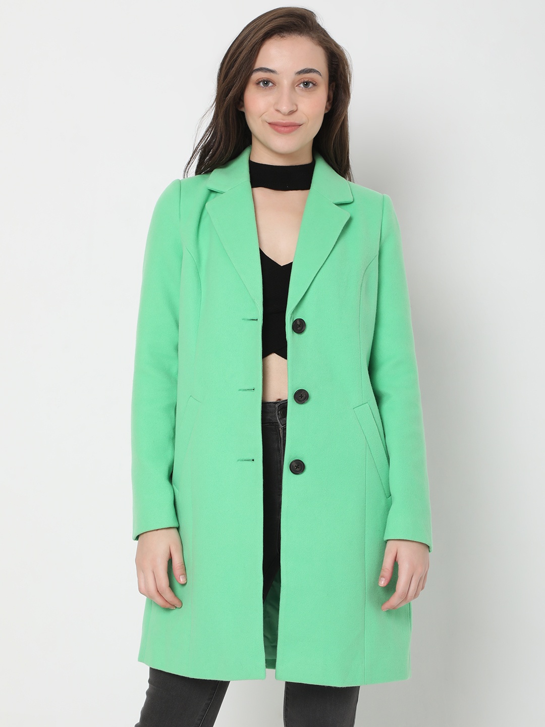 

Vero Moda Women Over Coat, Green