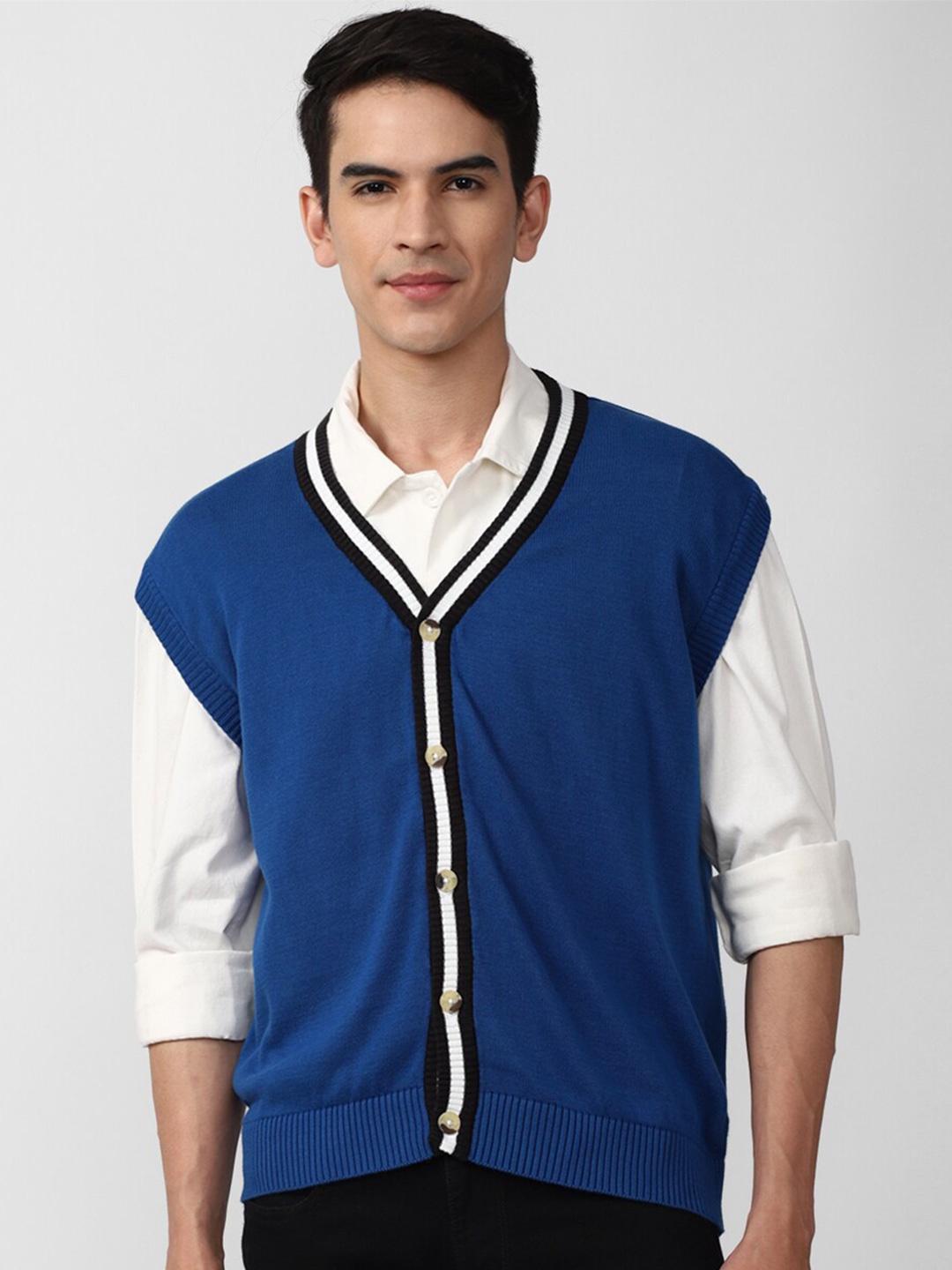 

FOREVER 21 Men Blue Cardigan