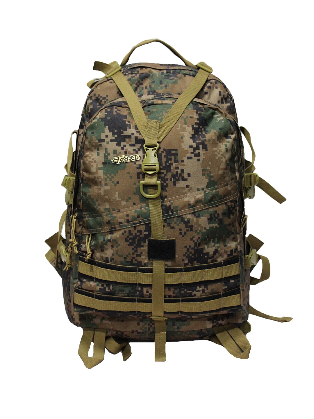 

F Gear Unisex Brown & Grey Backpack