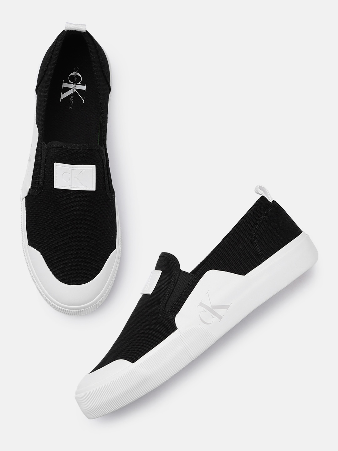 

Calvin Klein Jeans Men Skater Slip-On Sneakers, Black