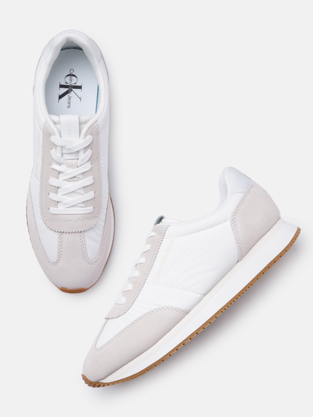 

Calvin Klein Jeans Men Solid Regular Sneakers, White