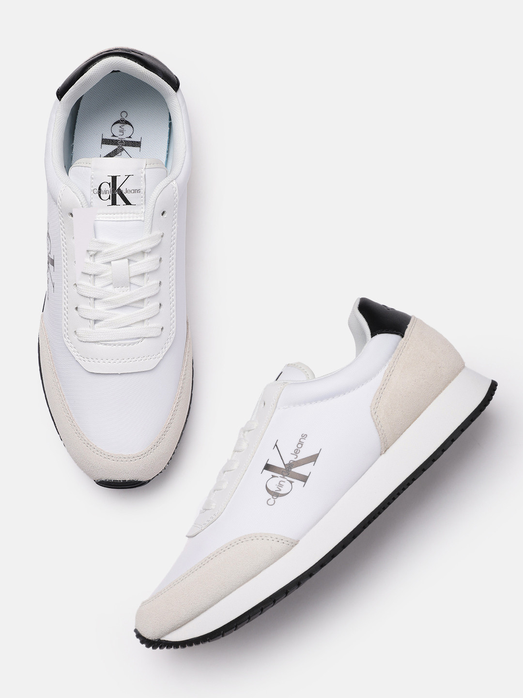 

Calvin Klein Jeans Men Retro Sneakers, White