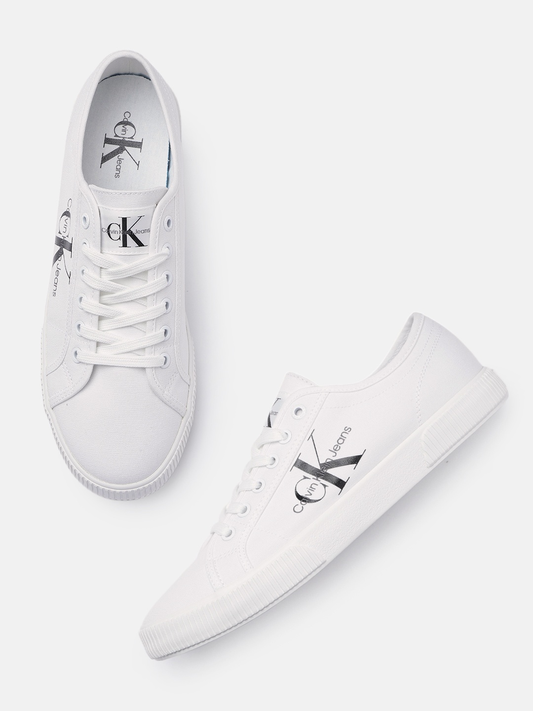 

Calvin Klein Jeans Men White Printed Sneakers