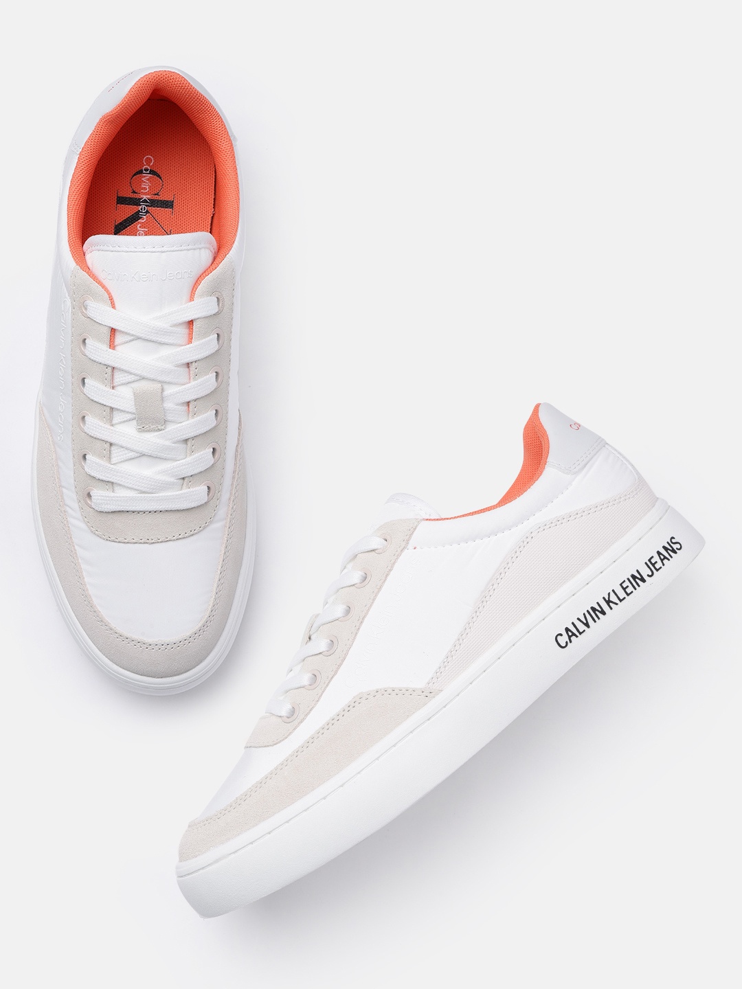 

Calvin Klein Jeans Men Solid Regular Sneakers, White
