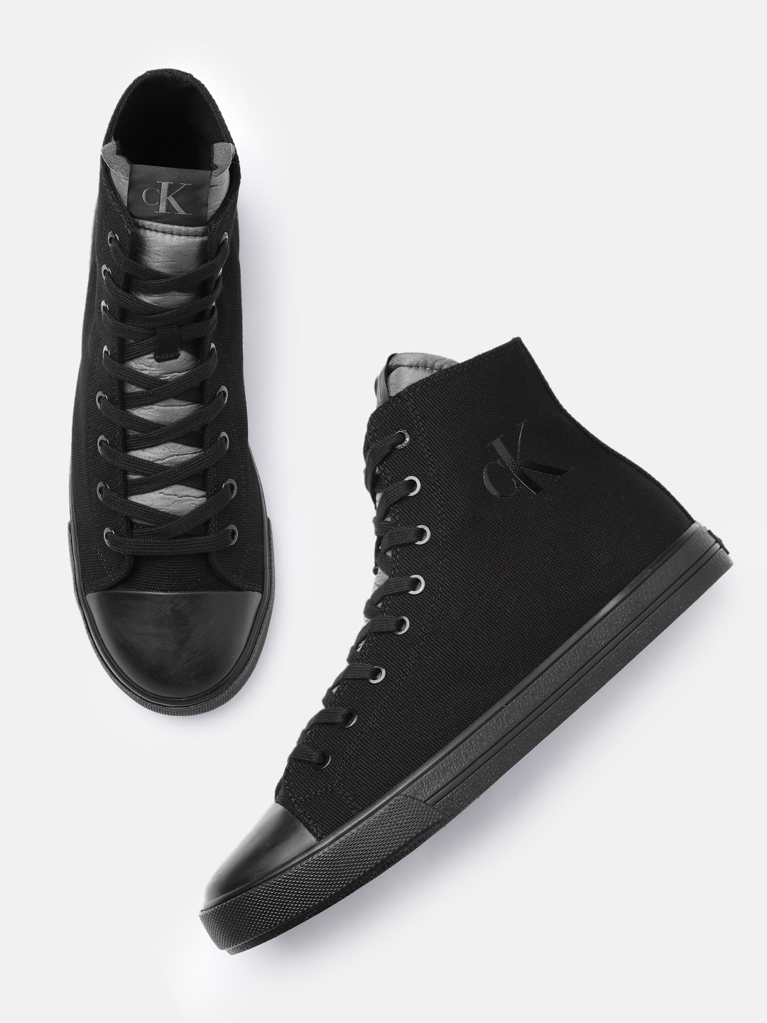 

Calvin Klein Jeans Men High-Top Sneakers, Black