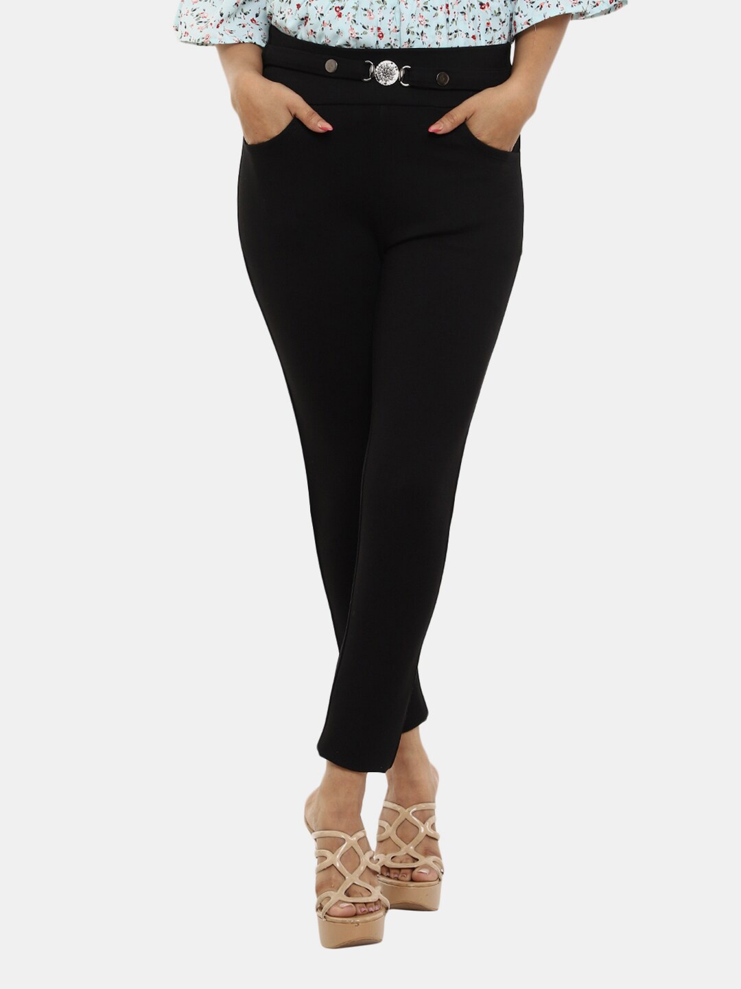 

V-Mart Women Regular Fit Jeggings, Black