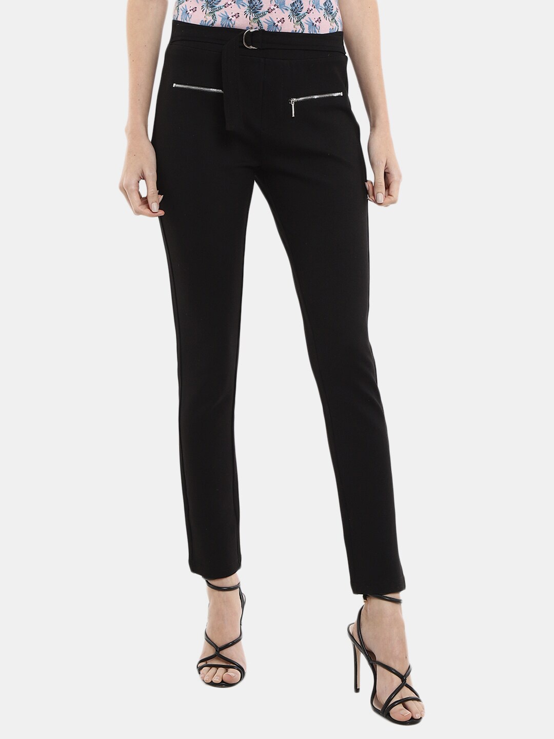 

V-Mart Women Regular Fit Cotton Jeggings, Black