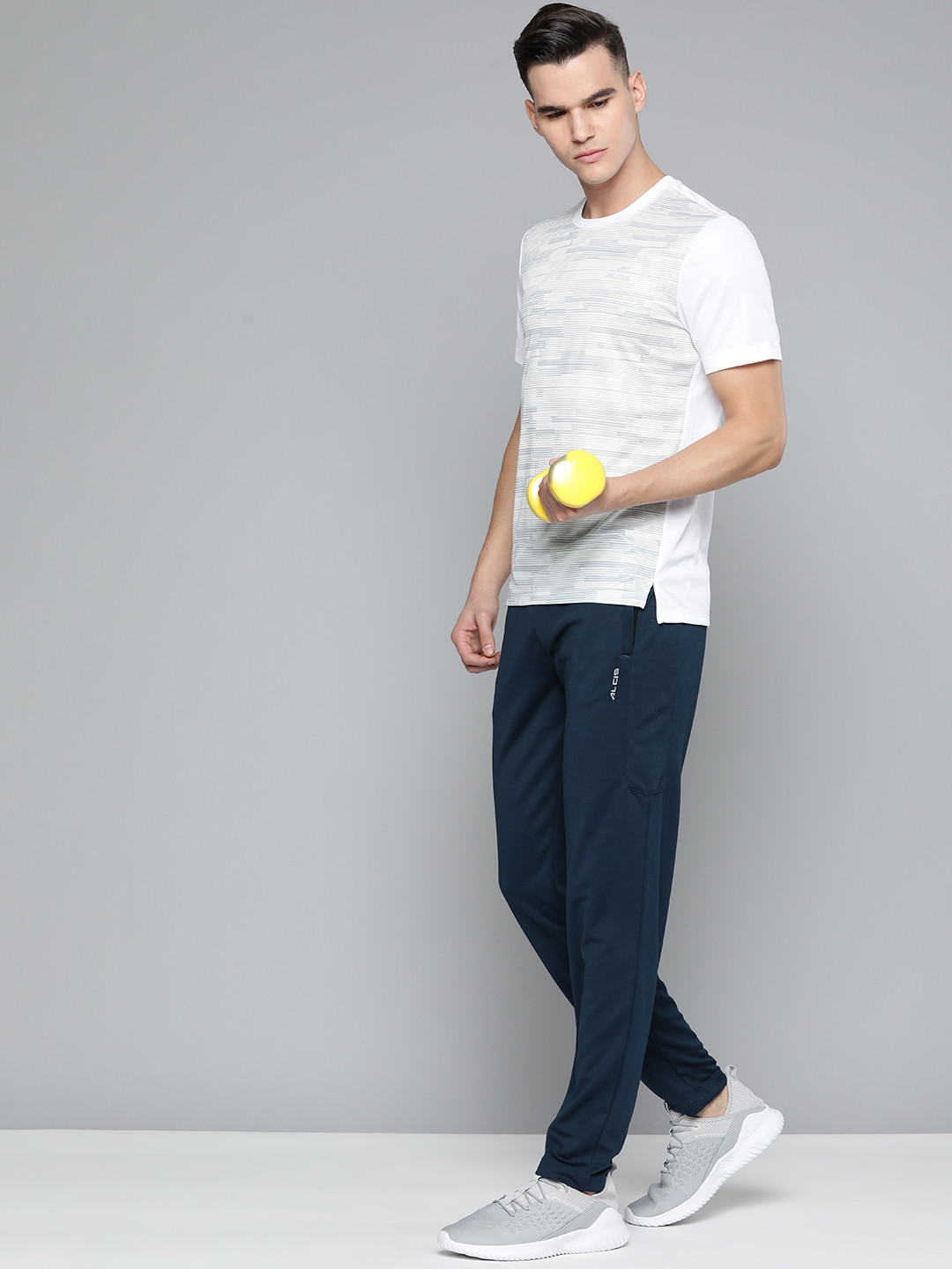 

Alcis Men Solid Slim Fit Track Pants, Navy blue