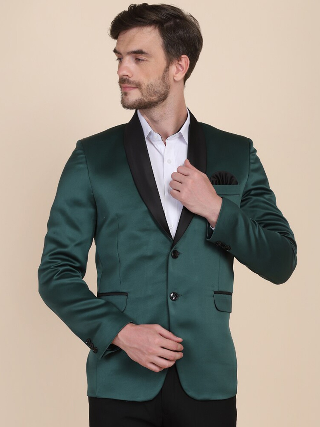 

TAHVO Men Slim-Fit Tuxedo Party Blazers, Green