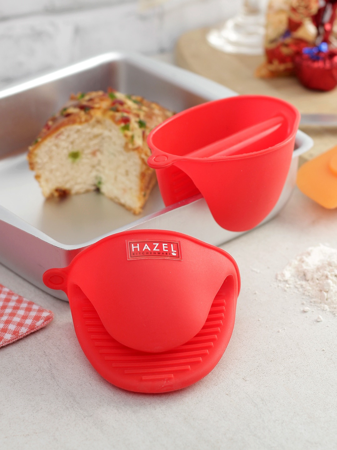 

HAZEL Set Of 2 Red Silicone Pot Holder