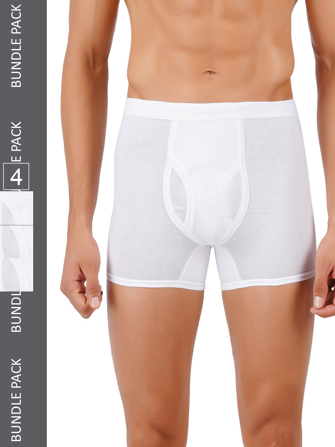 

Ramraj Men Pack Of 4 Cotton Trunk TargetTrunkPKTW4P, White