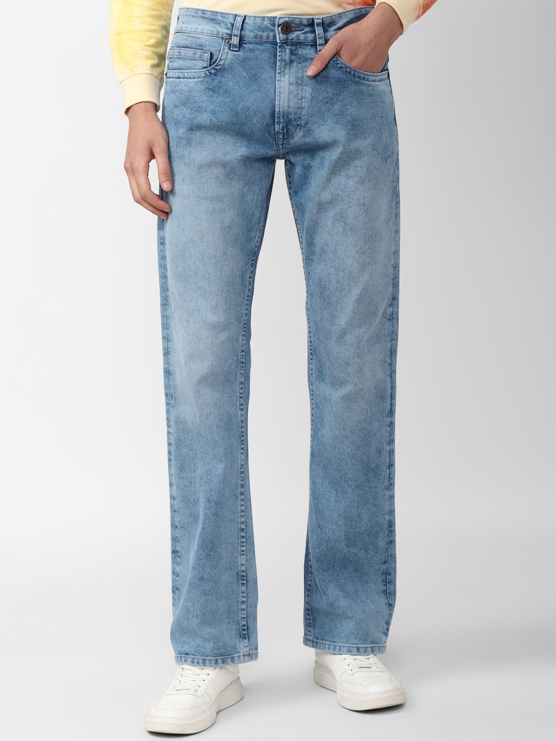 

Peter England Casuals Men Heavy Fade Jeans, Blue