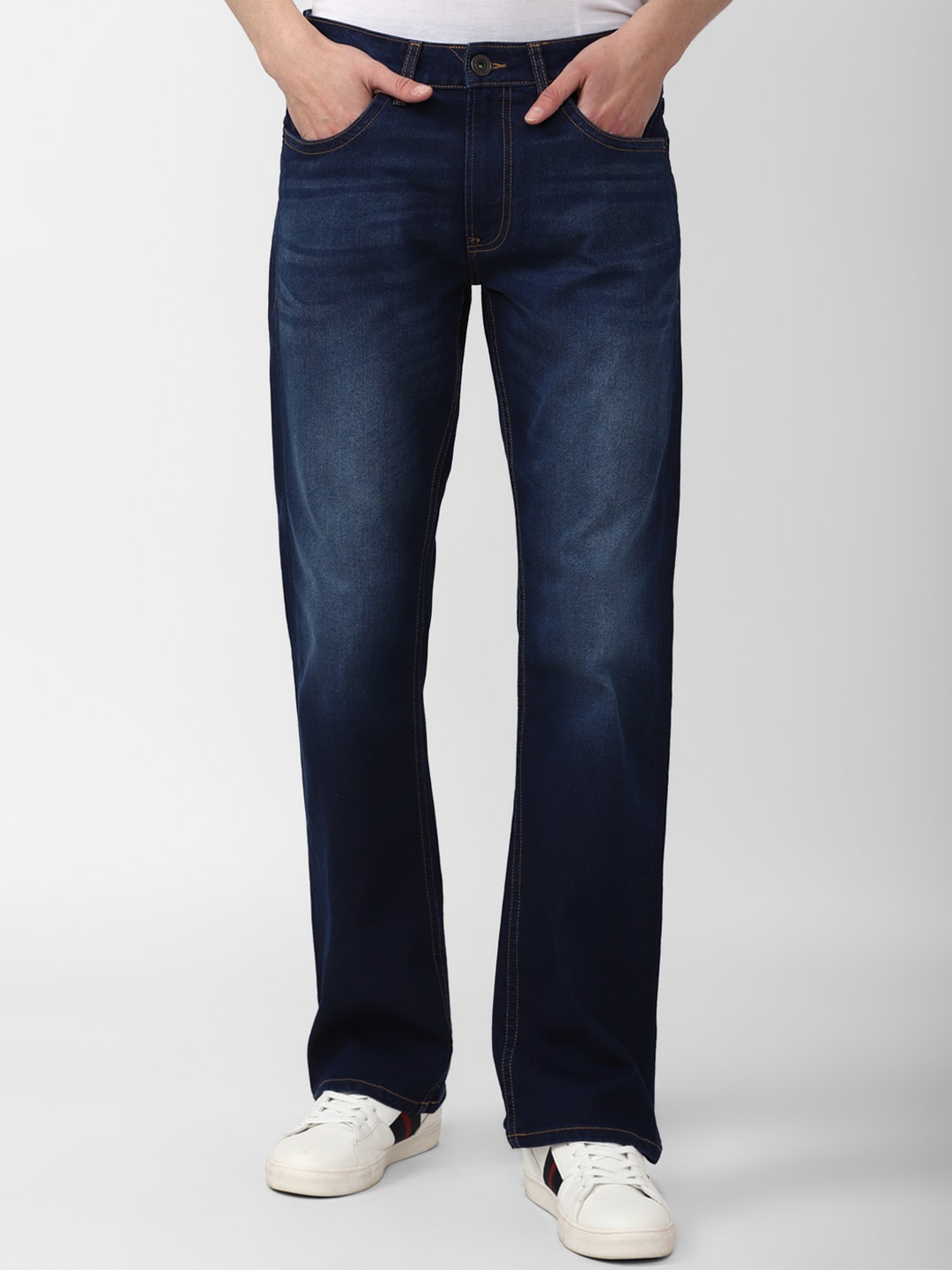 

Peter England Casuals Men Light Fade Jeans, Navy blue