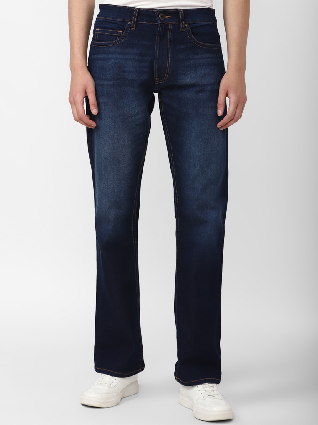 

Peter England Casuals Men Light Fade Jeans, Navy blue