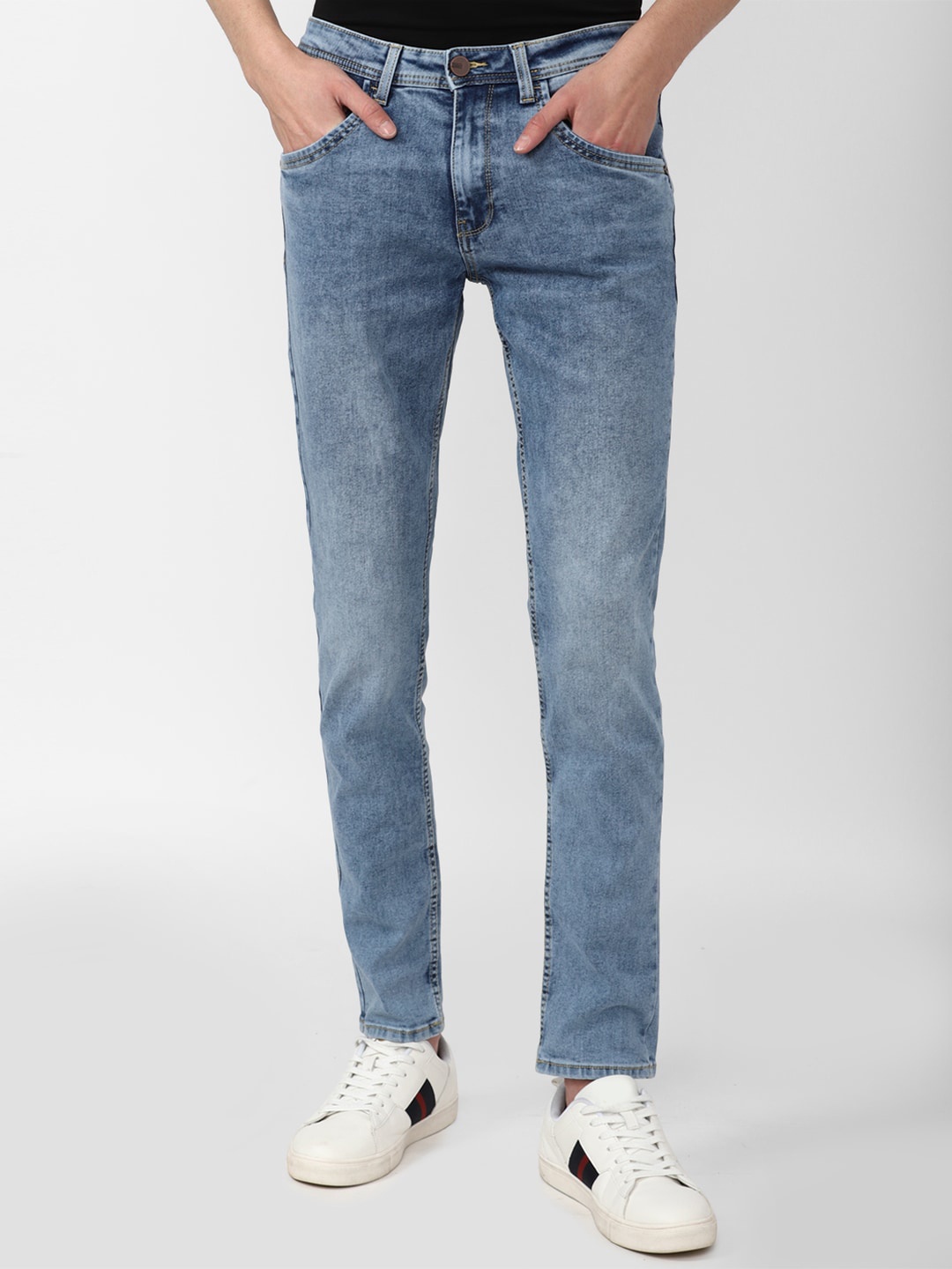 

Van Heusen ACADEMY Men Skinny Fit Heavy Fade Jeans, Blue