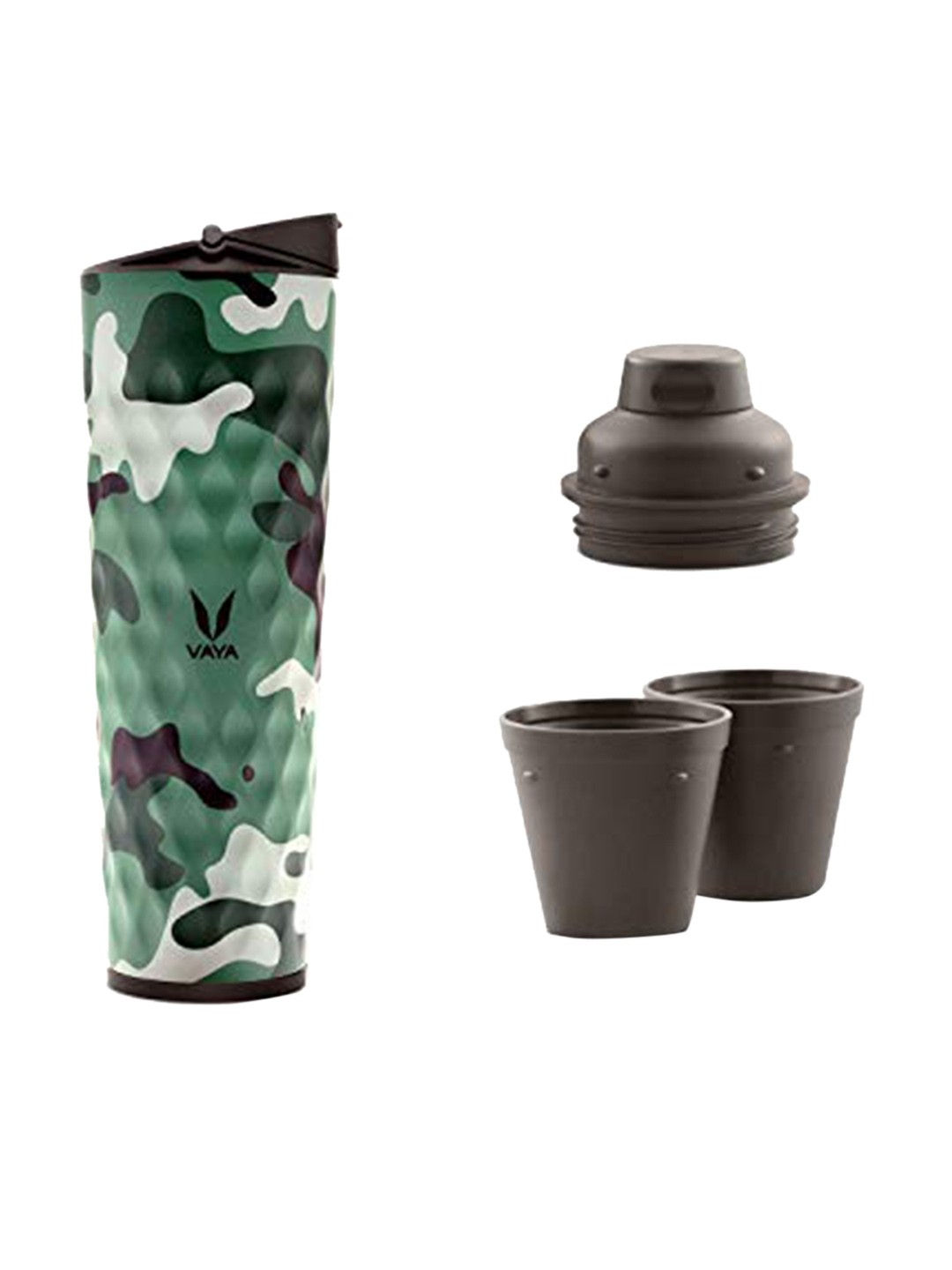 

Vaya Green Drynk Camo Printed Stainless Steel Vacuum Insulated Bottle 600Ml