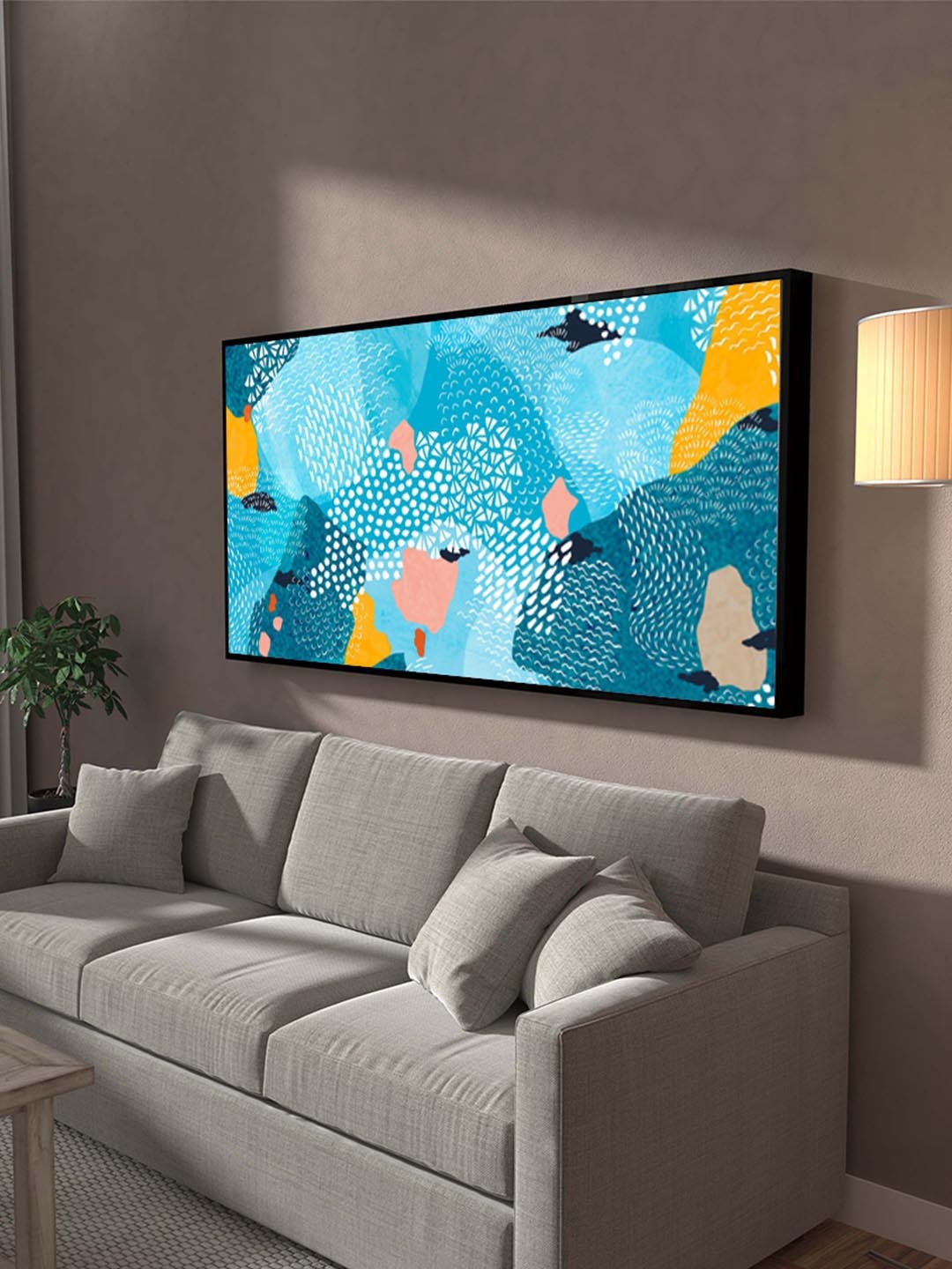 

Art Street Blue & White A Calm Abstract Digital Wall Art