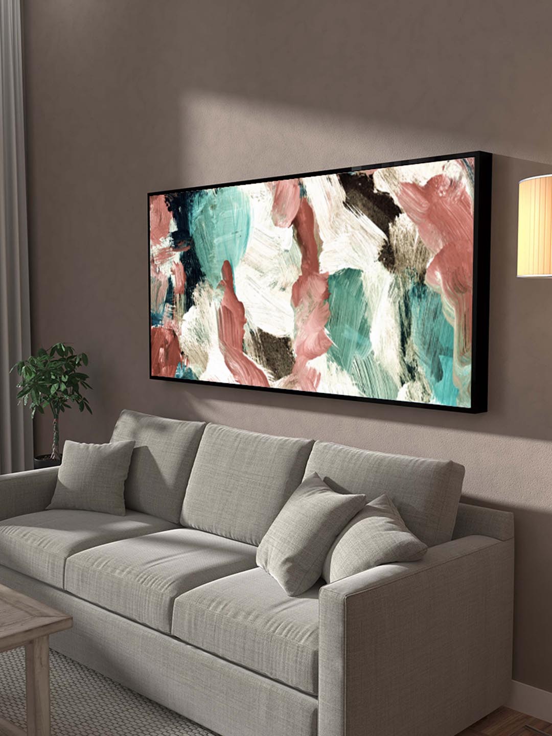 

Art Street White & Green Abstract Geometric Digital Wall Art