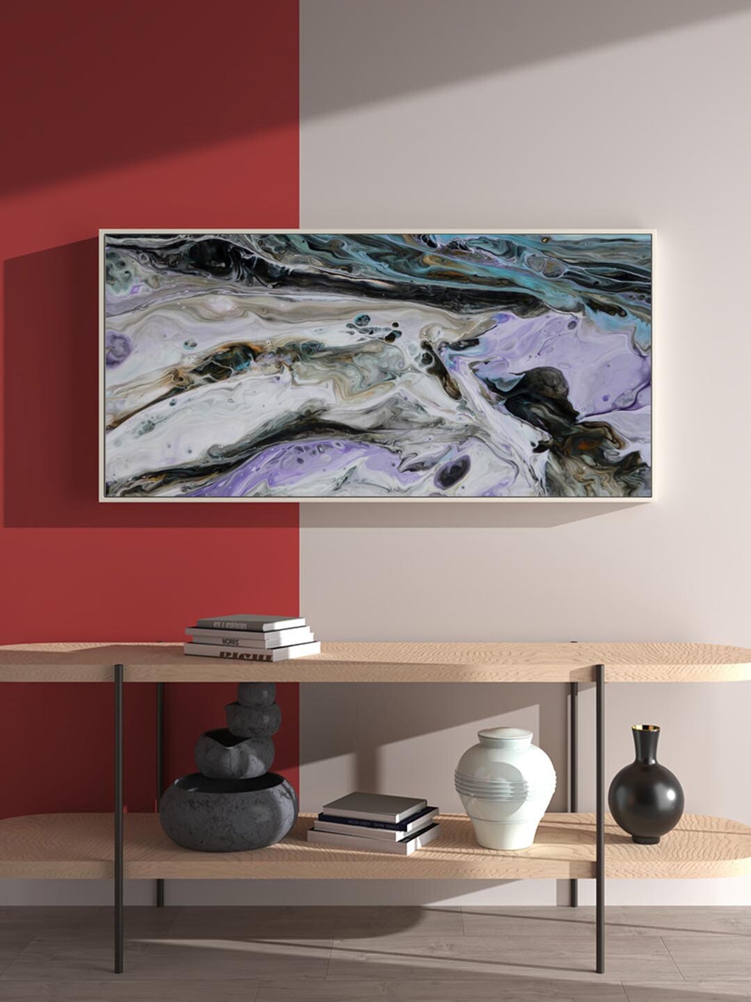 

Art Street Blue & Grey Marble Effect Wall Art
