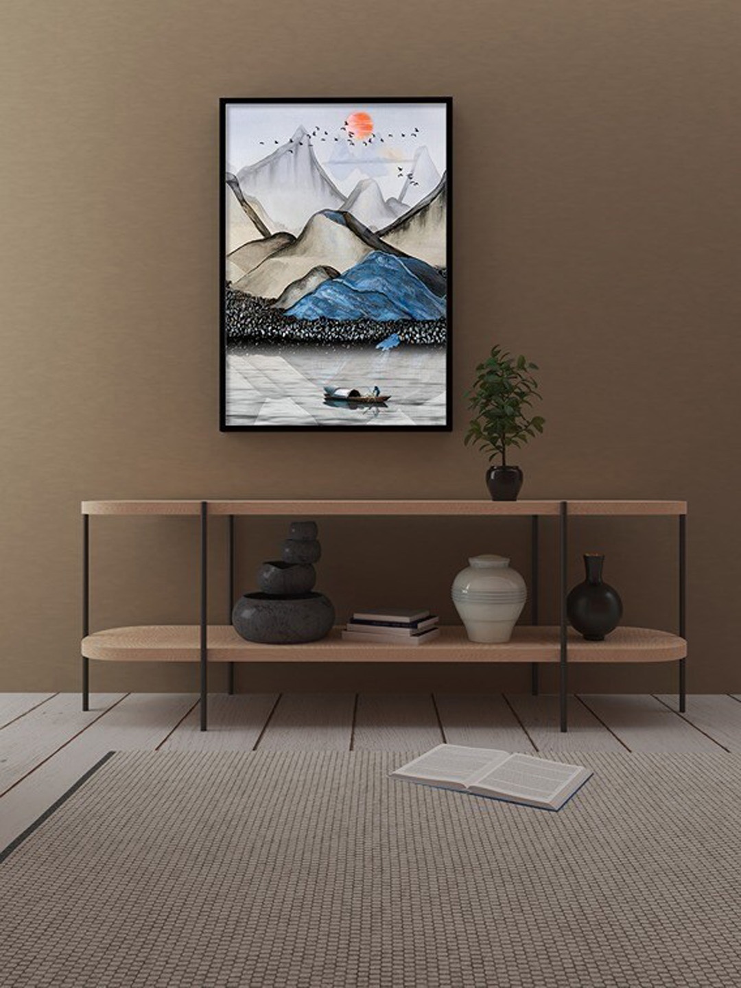 

Art Street Blue & Grey Modern Scenery Wall Art