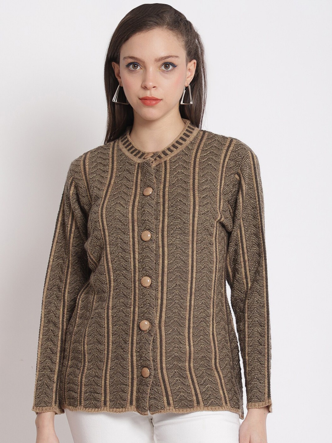 

PERFECT LINE Women Gold-Toned Cardigan