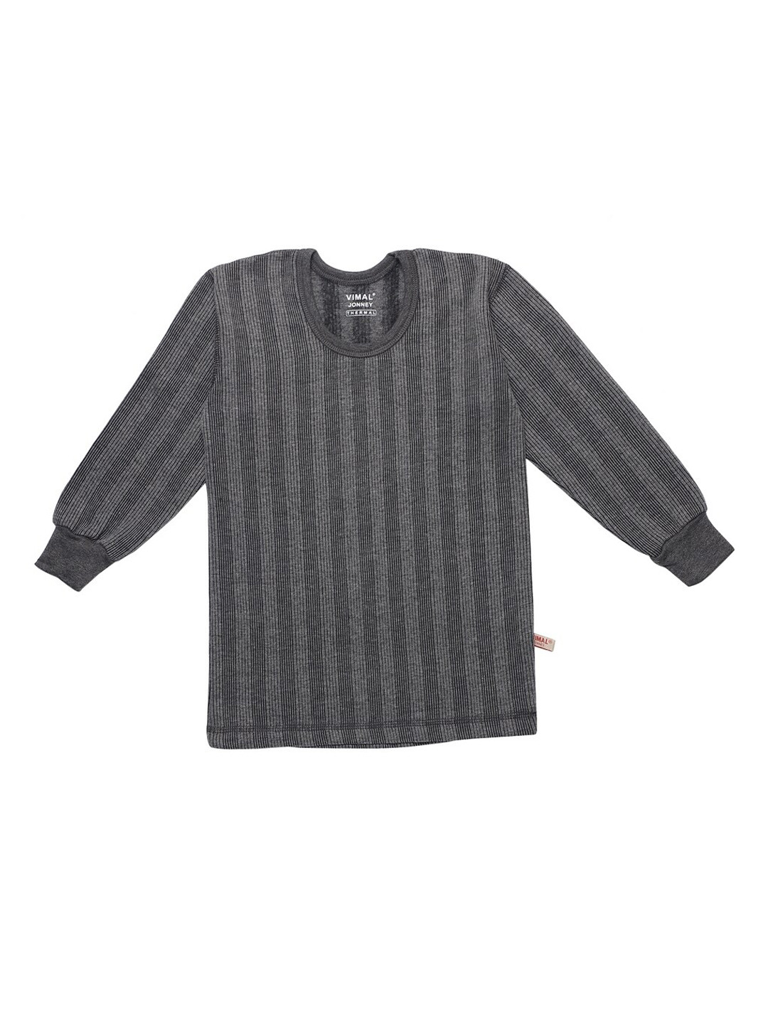 

VIMAL JONNEY Infant Kids Striped Cotton Thermal Tops, Grey