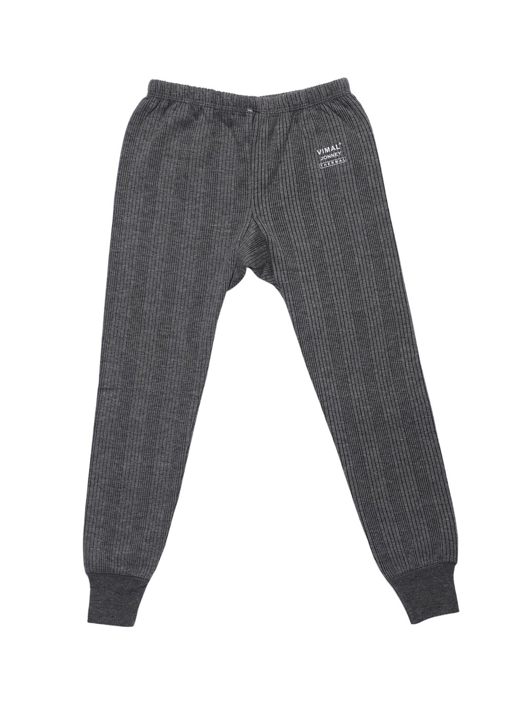 

VIMAL JONNEY Kids Grey Striped Cotton Thermal Bottoms