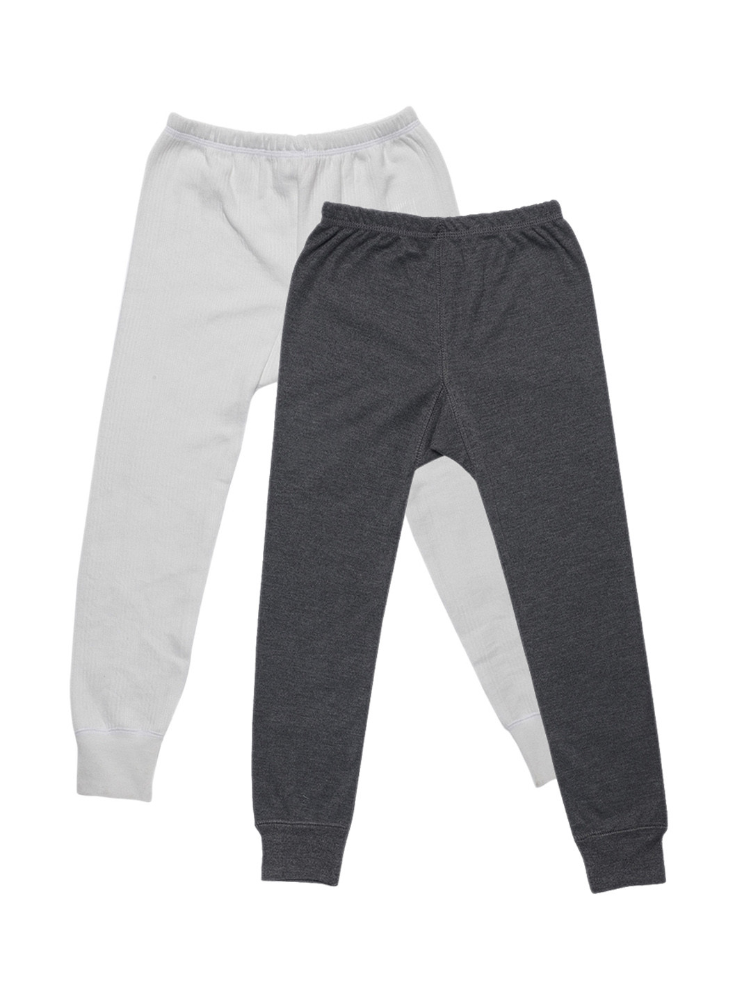 

VIMAL JONNEY Kids Pack Of 2 Cotton Thermal Bottoms, Charcoal