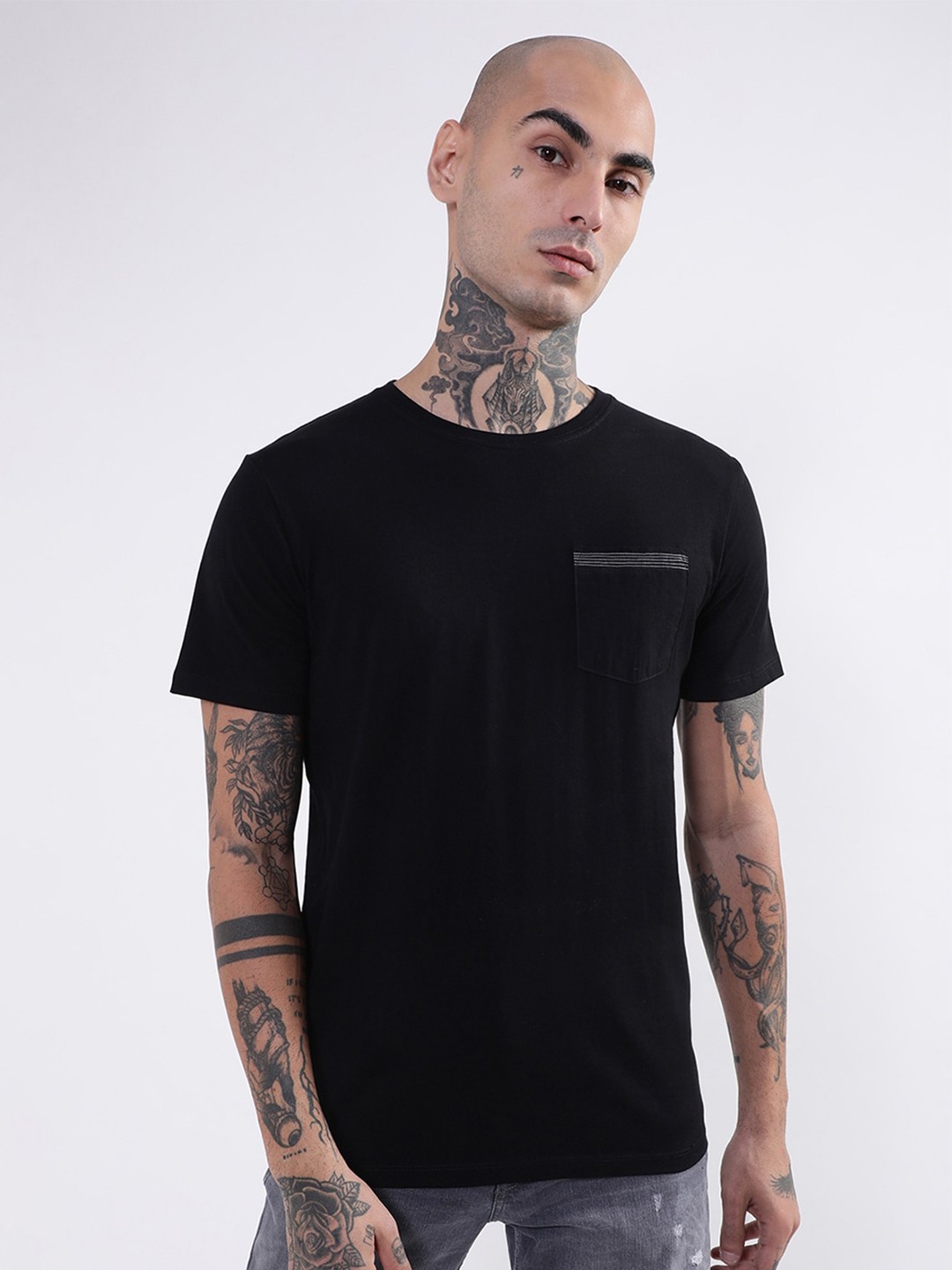 

LINDBERGH Cotton T-shirt, Black