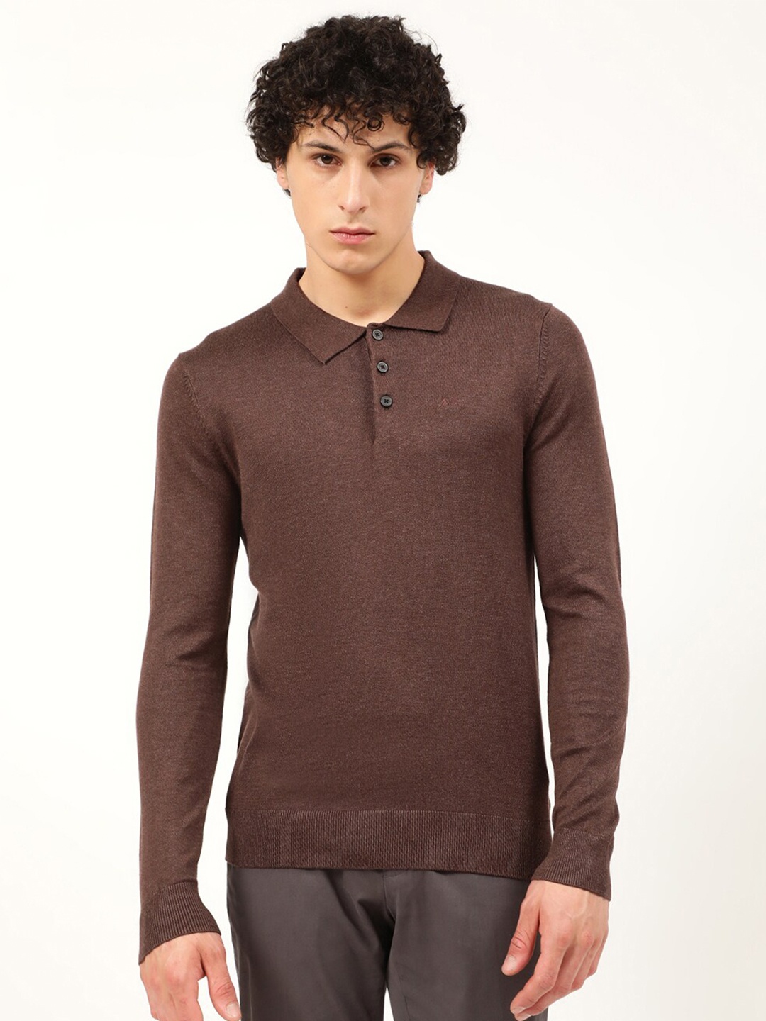 

LINDBERGH Men Brown Pullover