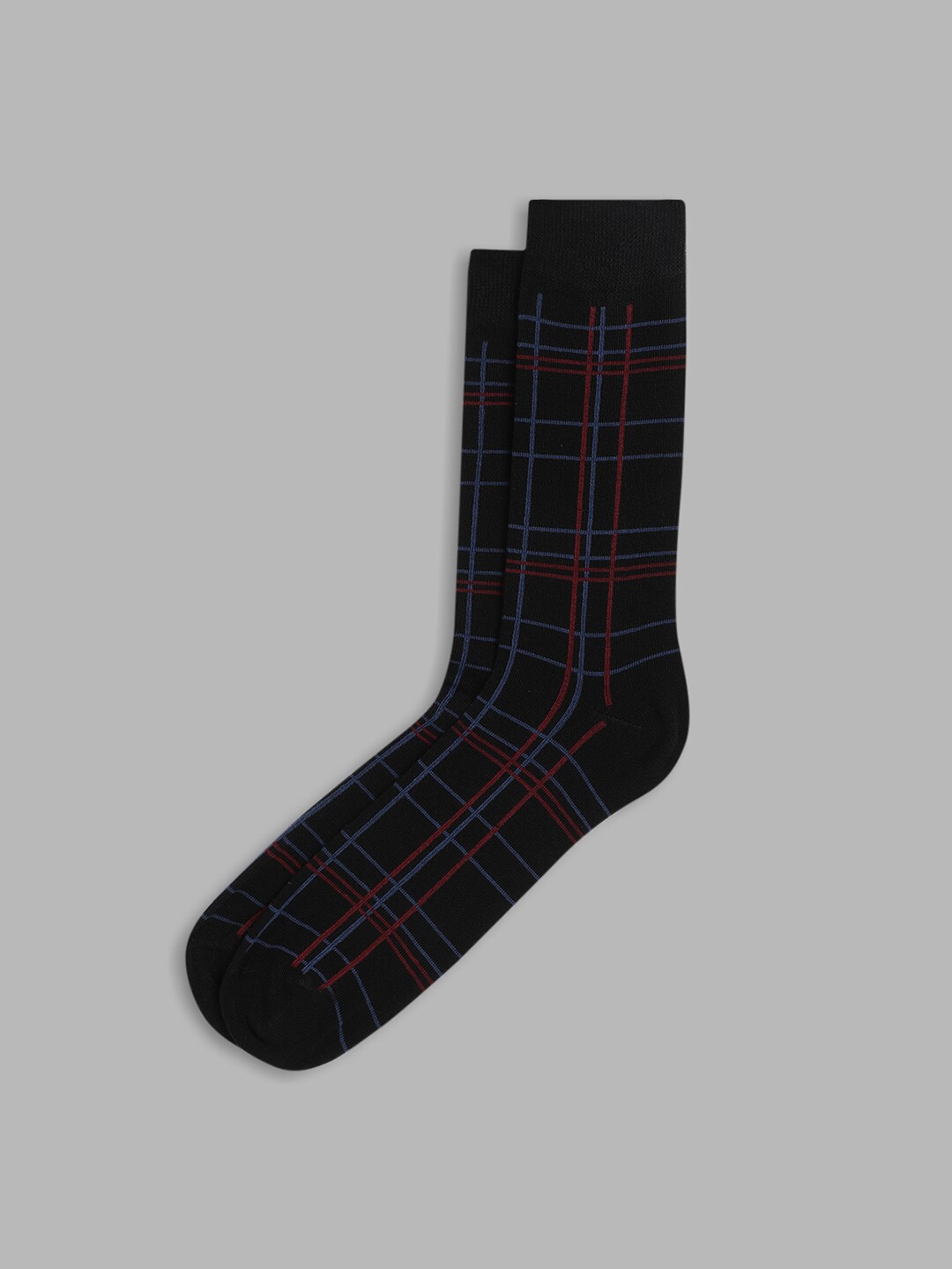 

LINDBERGH Men Checked Calf Length Socks, Red