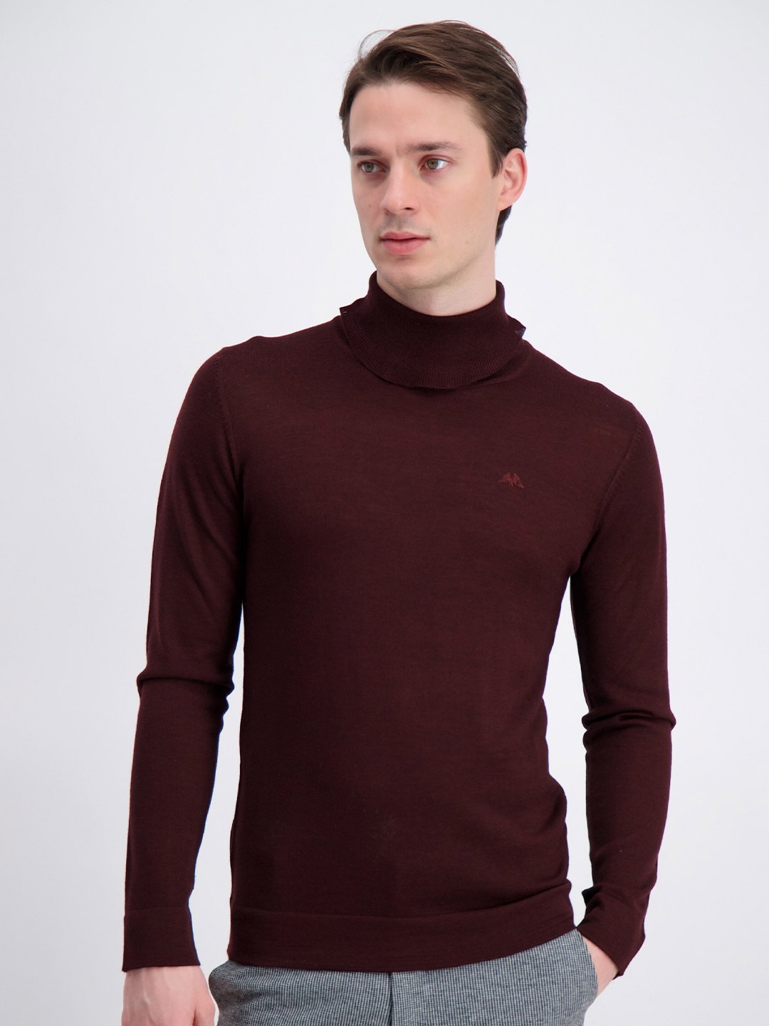 

LINDBERGH Men Maroon Pullover