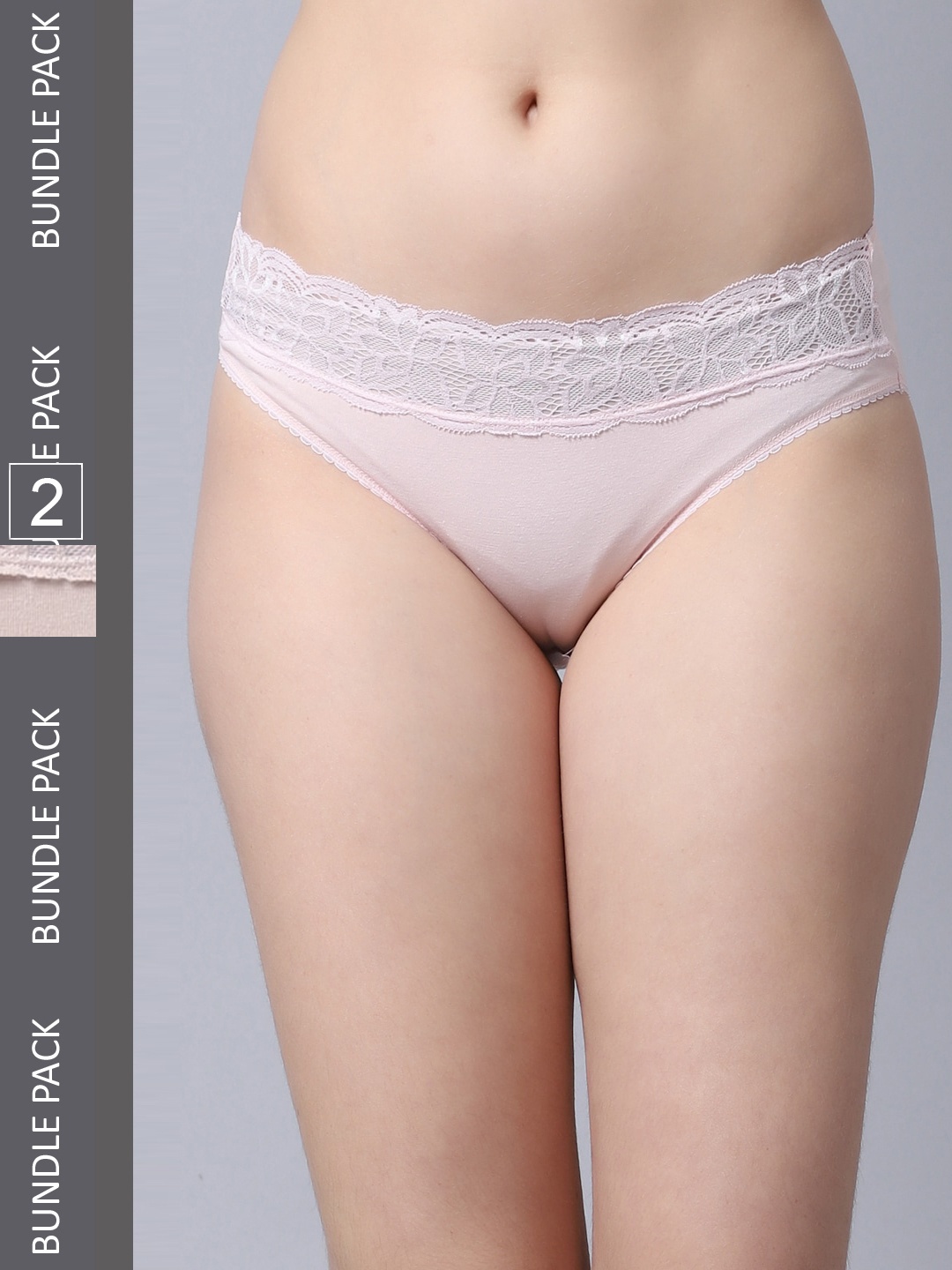 

Jinfo Women Pack Of 2 Hipster Briefs, Beige