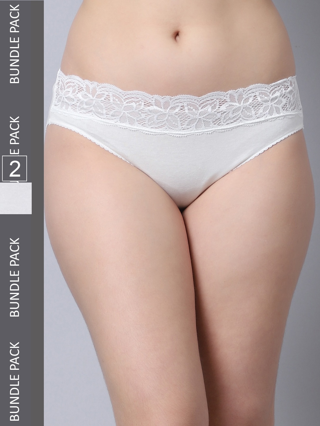 

Jinfo Women Pack Of 2 Hipster Briefs, Cream